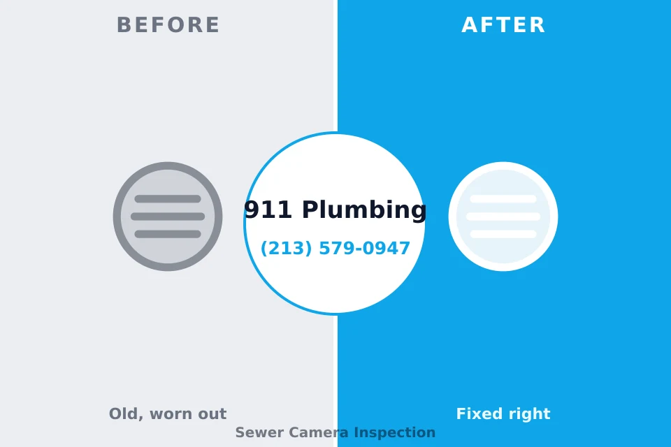 Before and after: plumbing company Central High, OK